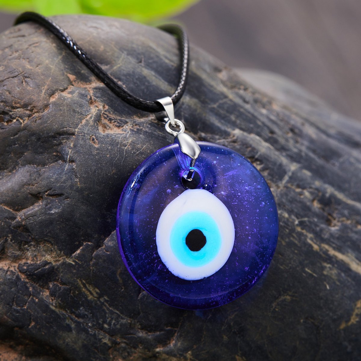 DAYLINLOVE Boze Oog Ketting 925 Sterling Zilver Blauw Oog Hanger Ketting Geluk Beschermende Heidense Sieraden Cadeaus Voor Vrouwen Meisjes Boze Oogliefhebber
