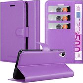 Étui Cadorabo pour HTC Desire 10 LIFESTYLE / Desire 825 en VIOLET MANGANÈSE - Housse de protection avec fermeture magnétique, fonction support et poche pour cartes Book Case Cover Etui