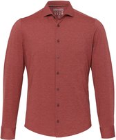 Pure - The Functional Shirt Terra Rood - Heren - Maat 38 - Slim-fit