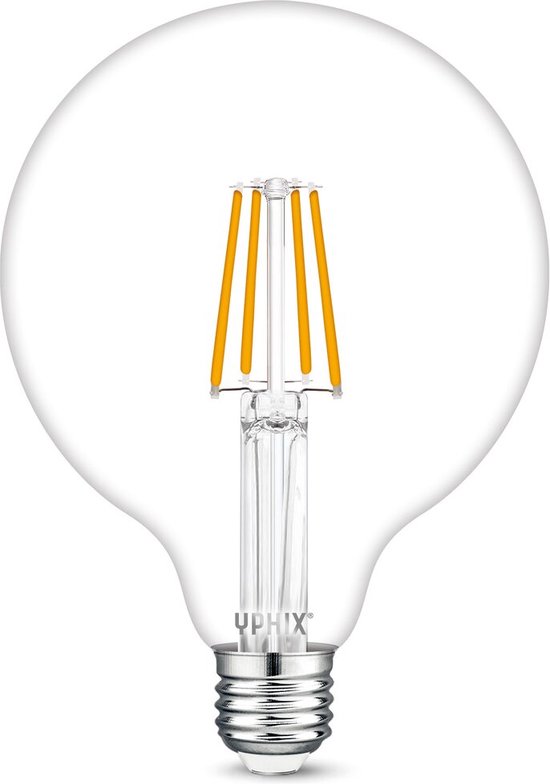 Yphix E27 LED filament lamp Atlas G125 4,5W 2700K dimbaar - G125