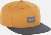 Reell - 6 panel Suede cap snapback - Yellow Brown