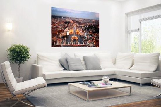 Poster Rome Place Saint-Pierre 150x75 cm - Tirage photo sur Poster (décoration murale salon / chambre) / Poster Villes