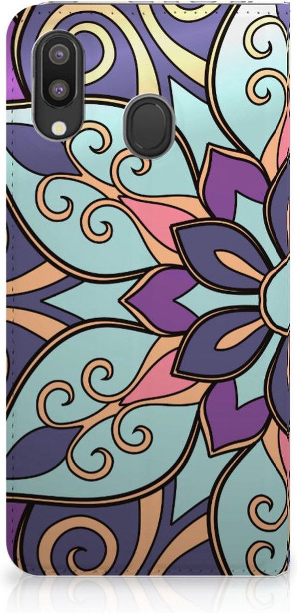 Samsung Galaxy M20 Smart Cover Purple Flower