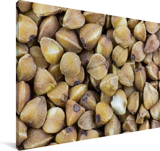 Gros plan de petits grains de sarrasin Toile 60x40 cm - Tirage photo sur toile (Décoration murale salon / chambre)