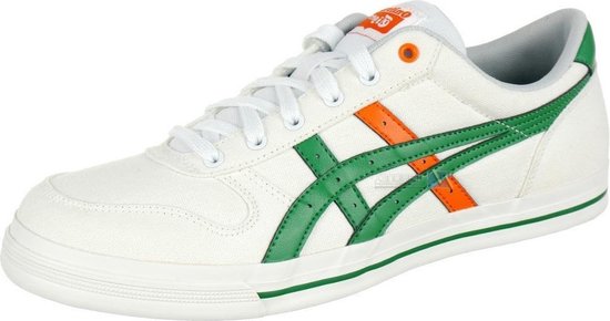 Asics Aaron Sneakers Heren Oranje / Groen Maat 42,5 | bol.com