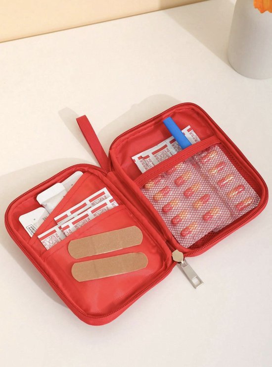Pilulier - trousse à pharmacie - médicament - rangement - transparent - sac  de voyage