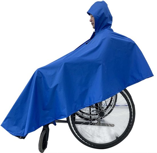 Poncho - voor rolstoel of rollator-regenjas rolstoel-dikker worden-Rolstoel regenhoesrolstoeltas-waterdicht