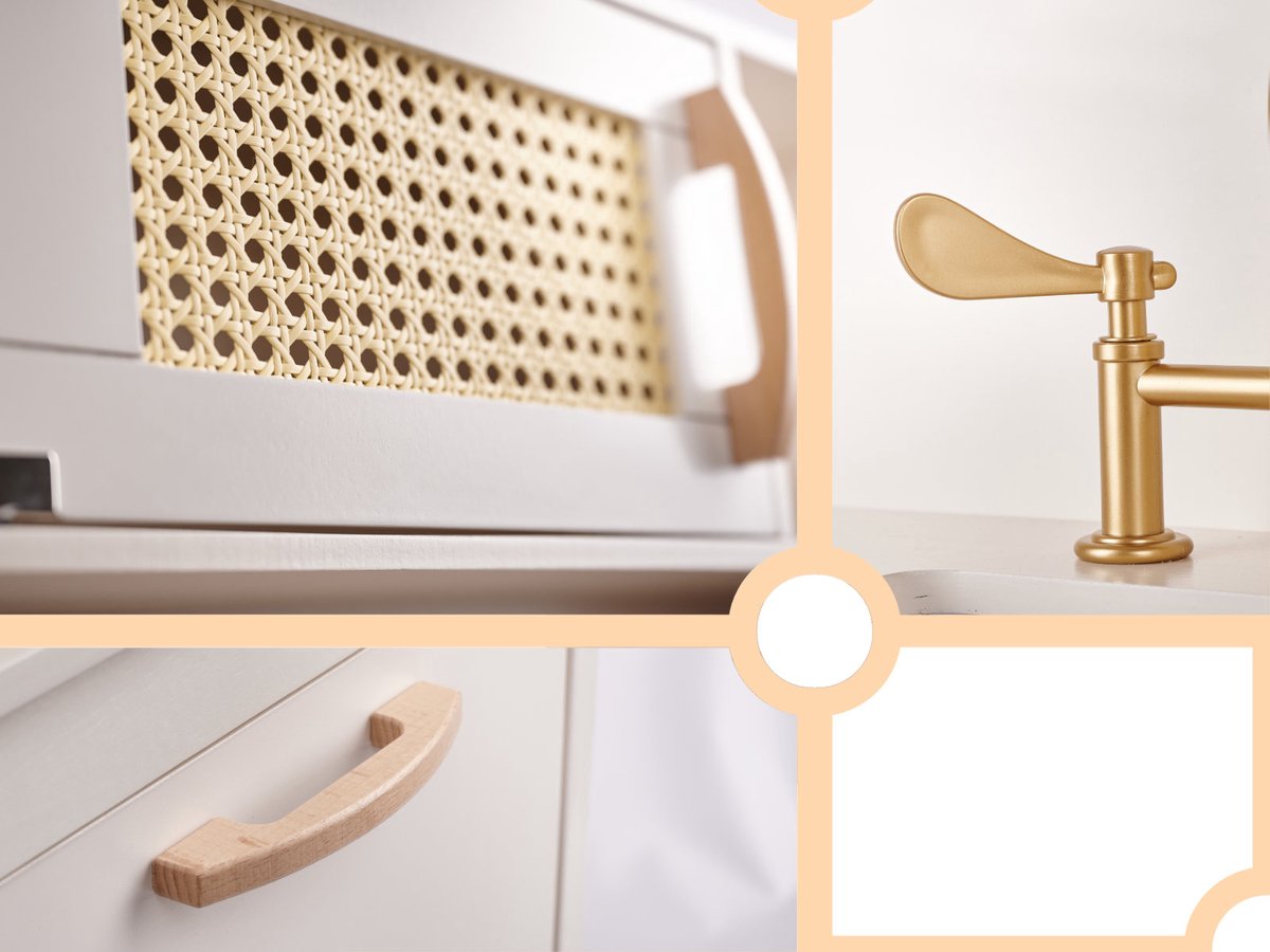 Playos® - Houten Speelkeuken - Wit / Roze - Inclusief Accessoires - 68 x 29 x 100 cm - met Licht en Geluid - Kinderkeuken - Speelgoed Keukentje - Rollenspel Speelgoed - Educatief — afbeelding 7