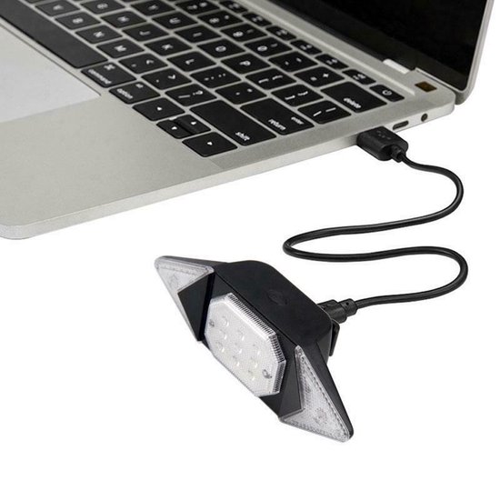 Fietslamp - Achterlicht Fiets LED - USB Oplaadbaar - Afstandsbediening - Fietsverlichting - 6 Standen - Richtingaanwijzer - Geluidssignaal — afbeelding 5