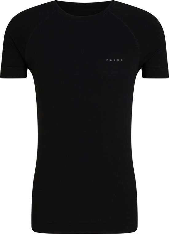 FALKE heren T-shirt Wool-Tech Light - thermoshirt - zwart (black) - Maat: