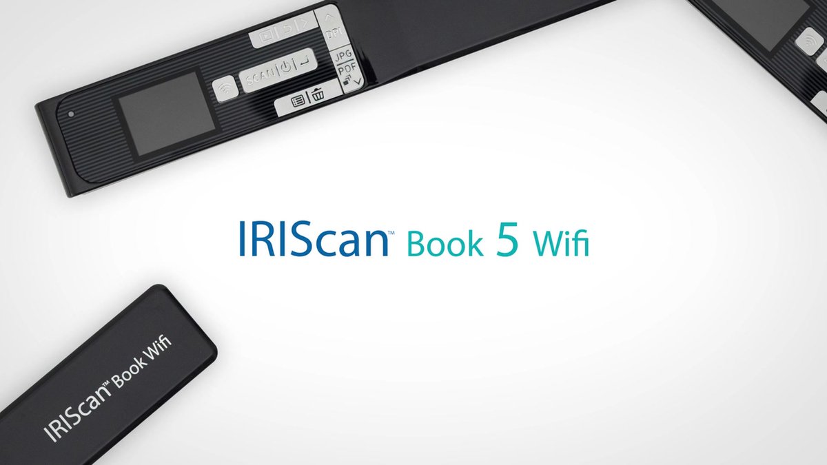 Portable Scanner, Hand Scanner for A4 Documents, Pictures, Receipt, Photo, 900 DPI iScan for Flat Scanning, Includes 16 GB SD Card
