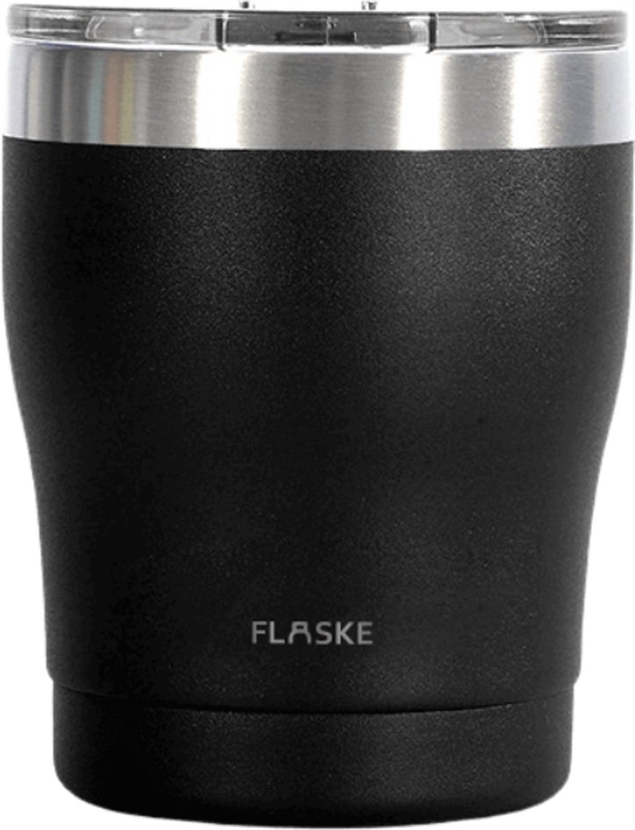 FLASKE Koffiebeker Coffee Cup - Night - 250ml - RVS Koffiebeker to Go van 250ML