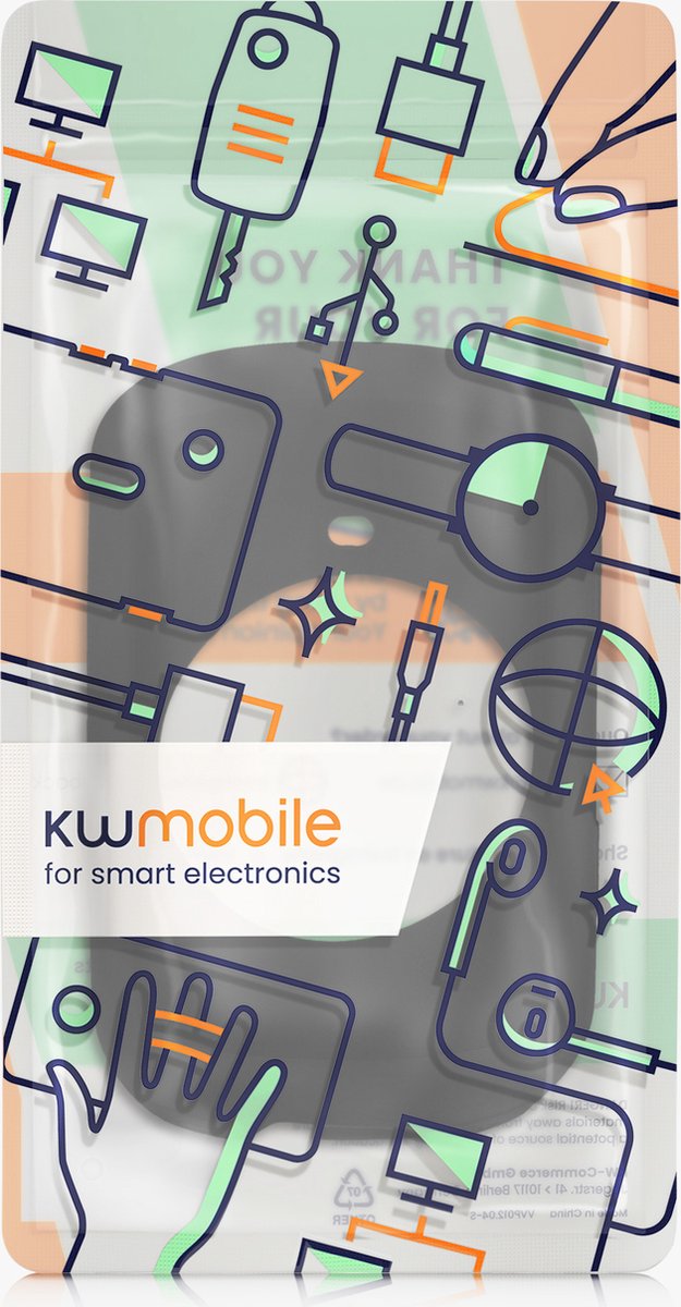 kwmobile fietscomputer gps hoes geschikt voor Garmin Edge 530 hoesje - Beschermhoes voor fietsnavigatie - Siliconen cover van kwmobile — afbeelding 4