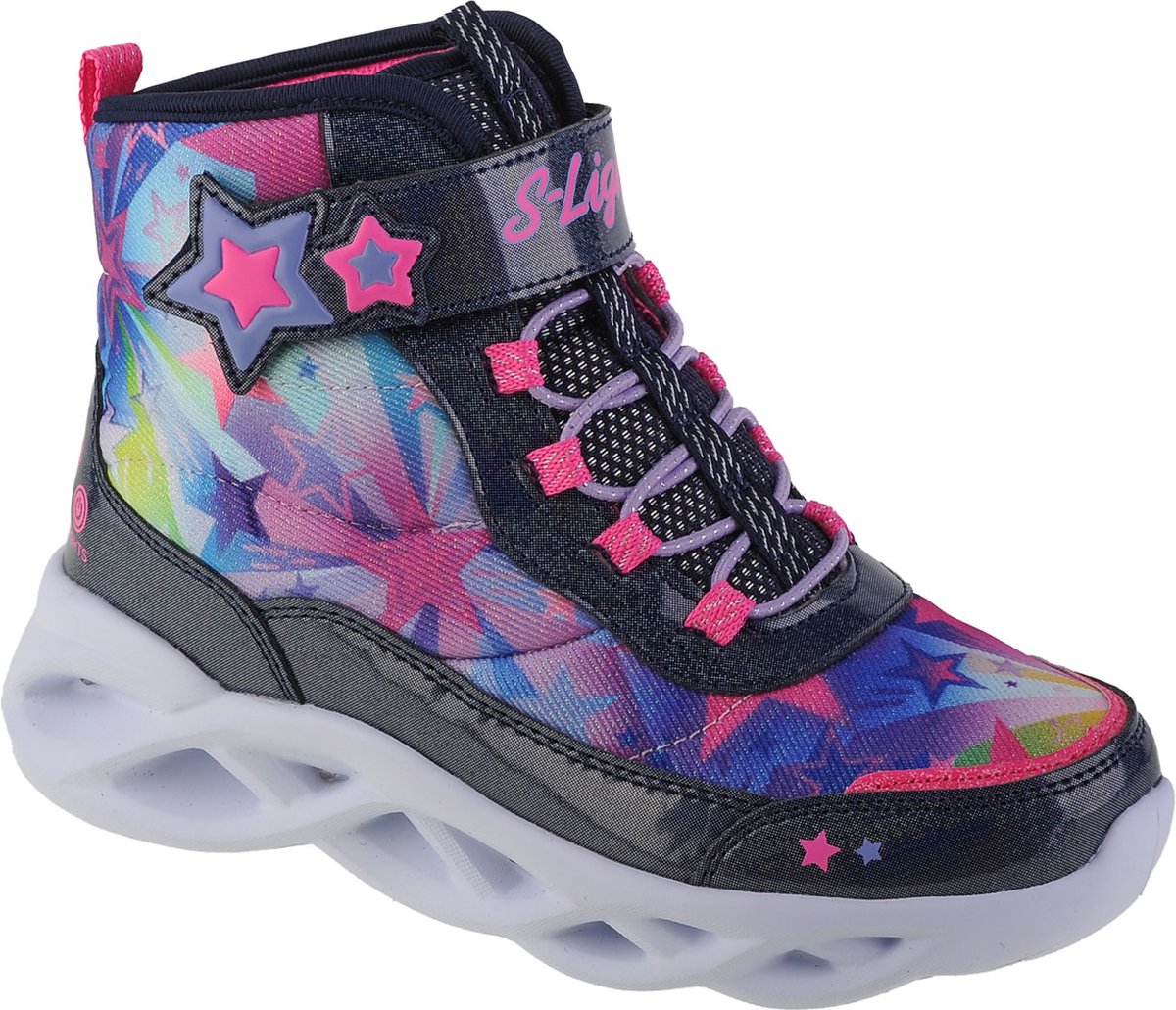 Skechers Twisty Brights Sweet Starz 302690L-NVMT voor meisje Laarzen Sneeuw laarzen Blauw