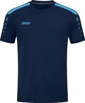 JAKO Shirt Power Korte Mouw Kind Marine-Blauw Maat 116