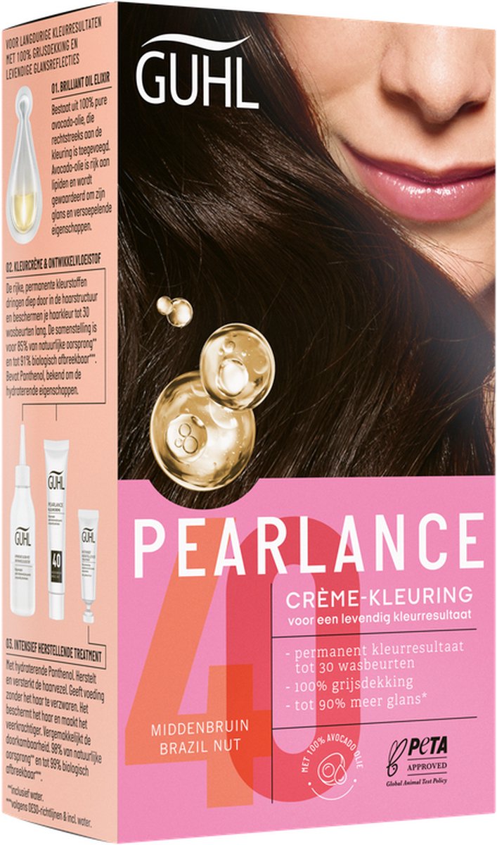 Guhl Pearlance Intensieve Crème-Kleuring N40 Middenbruin Brazil Nut 115ML