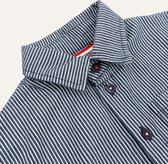 Bertus blouse 55 Twill stripe blue white Blue: 140/10yr