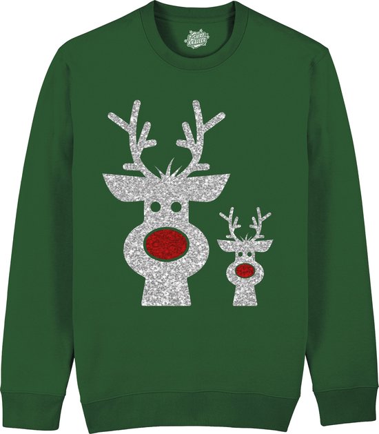 Foute Kersttrui Donkerblauw - Rendieren Motief | Dames & Heren
