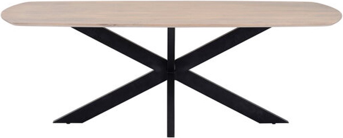 Eettafel Akagi 180 cm Deens ovaal mangohout - Ashblond