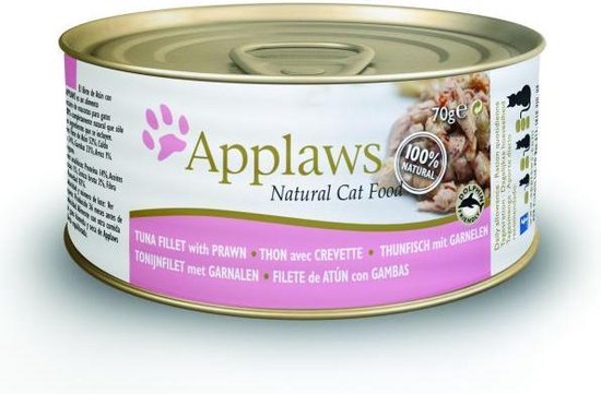 Applaws cat blik adult tuna / prawn kattenvoer 70 gr