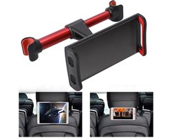 Tablet Hoofdsteun Houder Auto | Auto Tablethouder en Telefoonhouder voor Kinderen - Geschikt voor Apple iPad / iPhone / Samsung Gaalxy Tab etc. - Rood