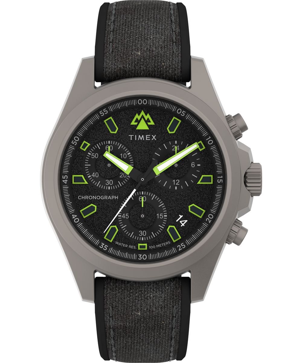 Timex Field Post Chrono Chrono TW2V96300 Horloge - Rubber - Zwart - Ø 43 mm