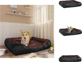 vidaXL Hondenbed Hondenmand - Kunstleer - 80 x 68 x 23 cm - Luxe design - Dierenkussen