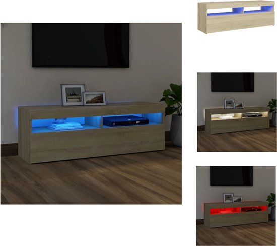 En.casa Tv-meubel Starvili 120x40x45 cm roestkleurig