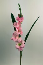 Zijden kunstbloem Gladiool | Roze | Lengte 83 centimeter