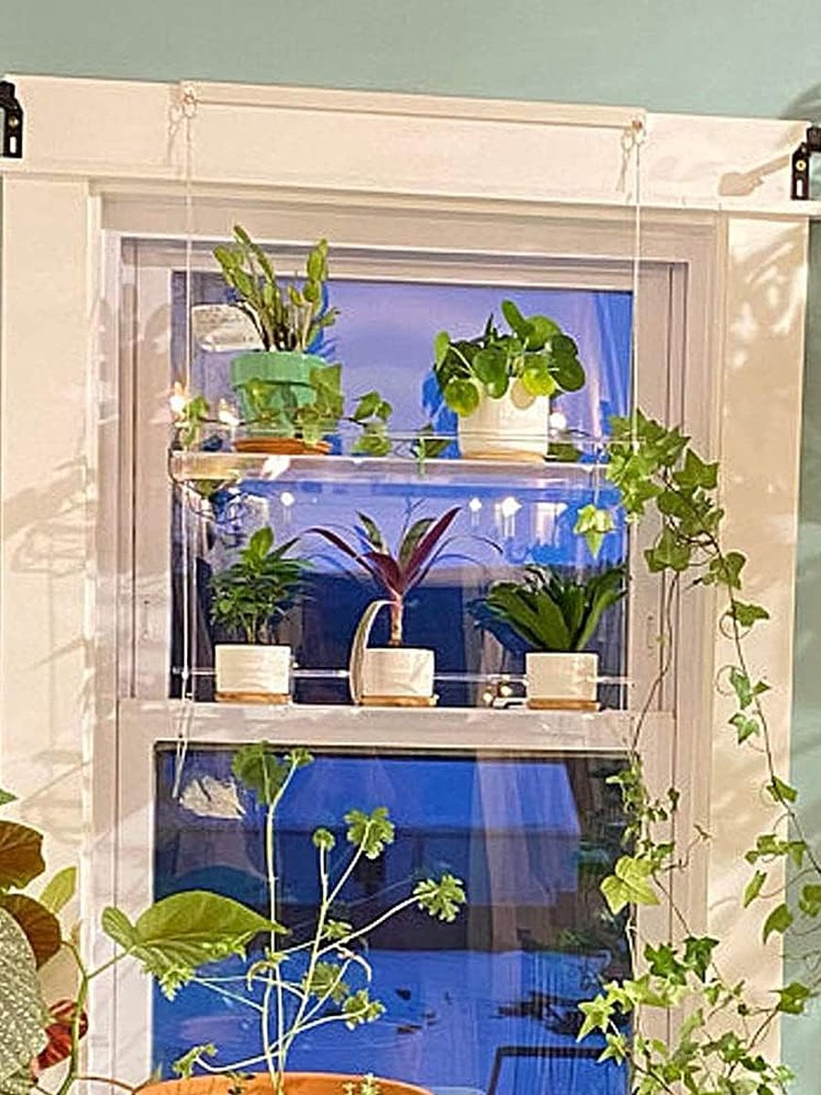 Support De Fenêtre Rotatif à 3 Niveaux - étagère D'affichage De La Intérieure Pour Petits Espaces | Conception D'économie D'espace Pour Plusieurs