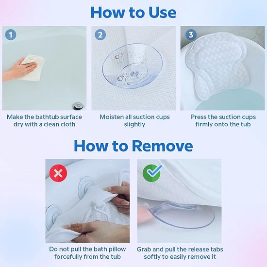 Ergonomisch Badkussen Bad Spa Kussen, Antislip 6 Zuignappen Voor Perfecte Hoofd Nek En Schouderondersteuning Ergonomisch Badkussen Bad Spa Kussen, Antislip 6 Zuignappen Voor Perfecte Hoofd Nek En Schouderondersteuning
