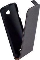 HTC Desire 516 Leder Flip Case hoesje Zwart
