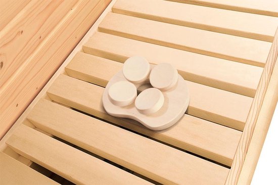 Sauna kussen hoofd- en voetensteun hout - B & C