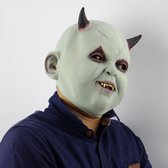 Vampier Alien masker met hoorns - Eng Halloween masker
