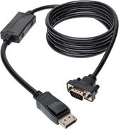 Tripp-Lite P581-010-VGA-V2 DisplayPort 1.2 to VGA Active Adapter Cable, DP with Latches to HD15 (M/M), 1920x1200/1080p, 10 ft. TrippLite