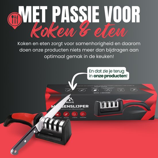 Professionele Messenslijper 4-in-1 voor Keuken - Belleza
