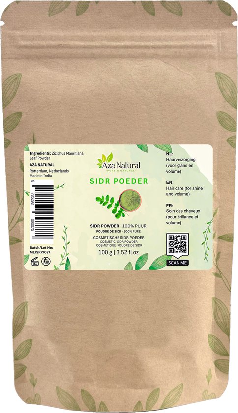 Pure Sidr Poeder 250g – 100% Natuurlijk Bladpoeder – Haar- & Huidverzorging – Premium Kwaliteit