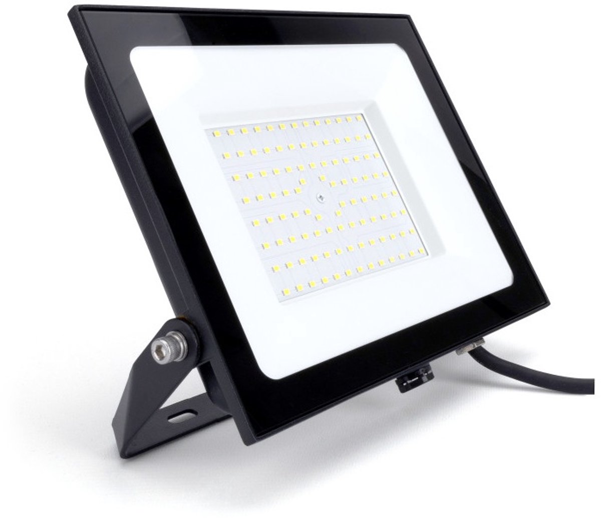 Integral LED Bouwlamp 100W 4000K Koel Wit 10000lm Zwart IP65 | Geen fitting | 100 watt | 25.000 Branduren