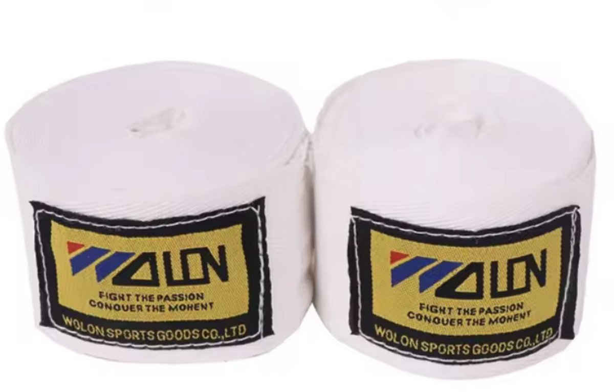 Jumada's Boks Straps Bandage - Training Bandage - Bescherming - Boksen - Taekwondo - Martial Art - 3 meter - Wit
