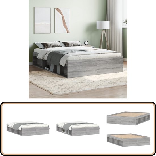 vidaXL Bedframe 120x190 cm - Crèmekleurig Stof Slaapkamer Meubels vidaXL Bedframe 120x190 cm - Crèmekleurig Stof Slaapkamer Meubels