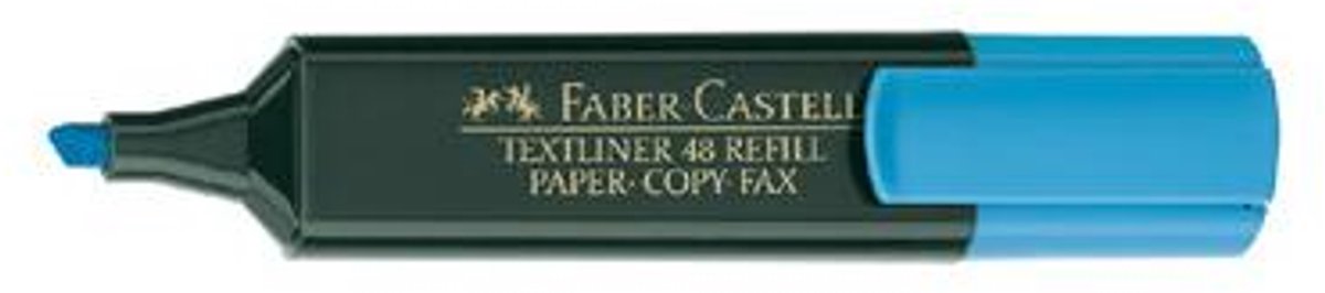 Faber-Castell 154851 markeerstift 1 stuk(s) Beitelvormige punt Blauw