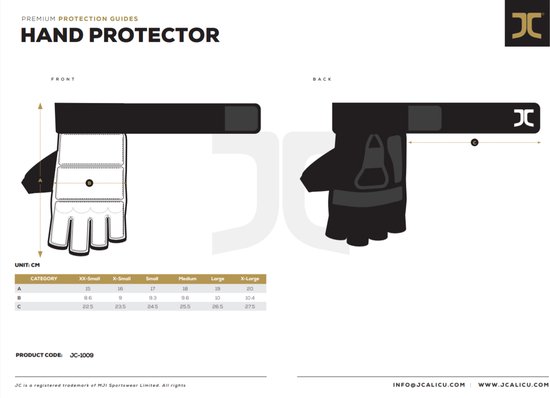 Taekwondo-handbeschermers (handschoen) JCalicu | WT | Wit (Maat: S)