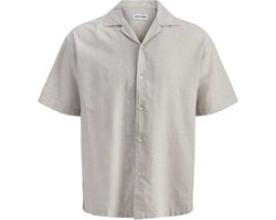 JACK&JONES JJEBREEZE LINEN BLEND RESORT SHIRT SS SN Heren Overhemd - Maat S