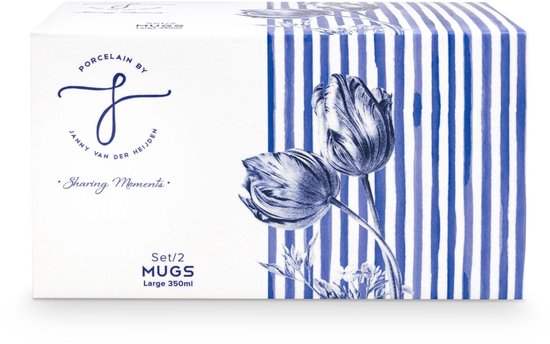 Mok Tulp - Porselein - set van 2