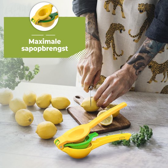 HI NATURE™ Citruspers - Citroenpers - Limoenpers - Handmatige Citroenpers - Lemon squeezer - Citrusknijper - Fruitpers - Sinaasappelpers van hi — afbeelding 4