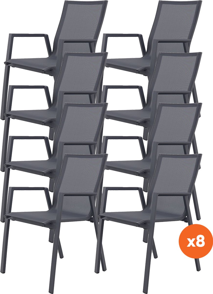 Set van 8 - Atmos stapelbare stoel