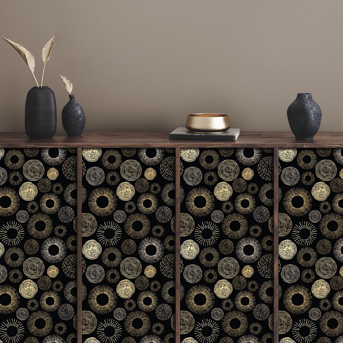 Ambiance Sticker Scandinavische meubelsticker van Thimak, 40 x 60 cm Multi color
