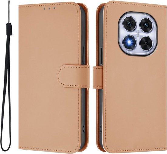 Étui Coverup - Convient pour Xiaomi Redmi Note 14 Pro 5G / Pro+ / Poco X7 - Étui Coverup Book - Beige
