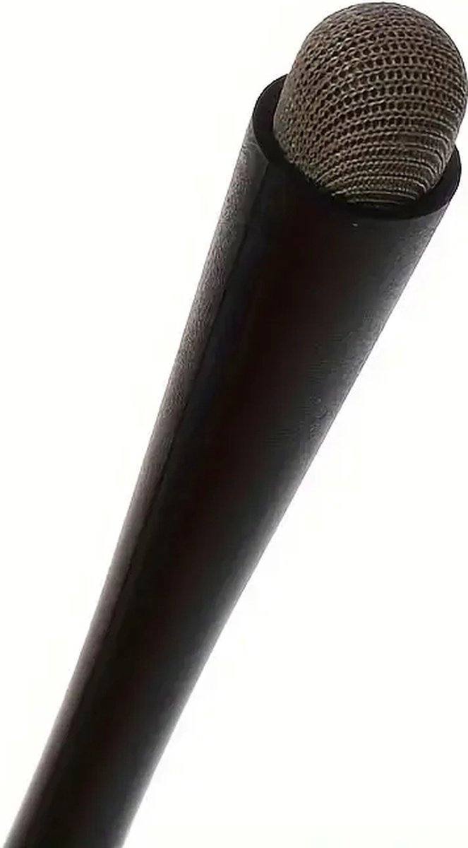 Touchscreen Pen - Stylus Pen voor Smartphone / Tablet PC Schrijven - Tekenen - kleur zwart - met silver fiber cloth head van Jinfa® — afbeelding 2