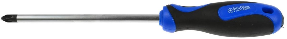 GEKO Philips schroevendraaier - 150 mm - ergonomische grip - chroom-vanadium staal